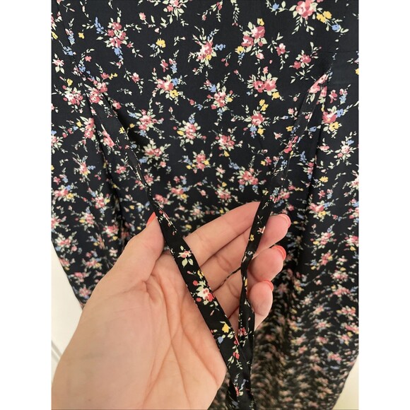 Vintage Kathy Lee Collection Floral Front Button Sleeveless Dress Womens Size 8 - Picture 7 of 7